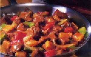 beef, potato and pepper skillet recipe image