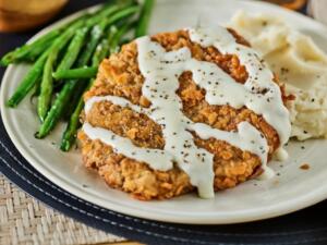 classic country-fried steaks & gravy recipe image