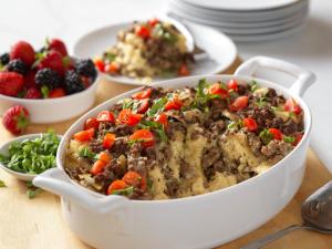 holiday brunch beef strata recipe image