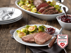 classic beef tenderloin with cranberry drizzle recipe image