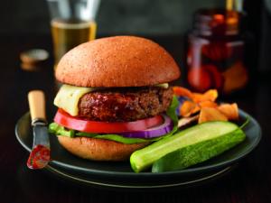 zesty barbecue cheeseburgers recipe image