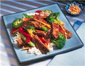 asian beef and vegetable stir-fry recipe image