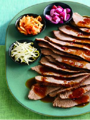 beef brisket with asian chili sauce recipe image