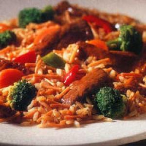 beef, broccoli and rice recipe image