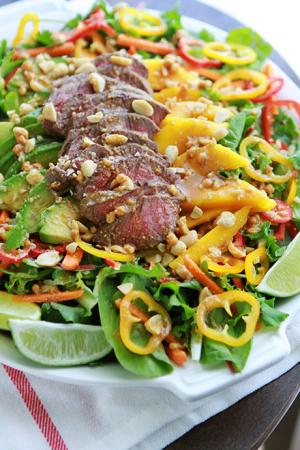 easy sirloin thai salad recipe image