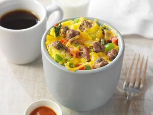 beef & egg breakfast mug recipe image