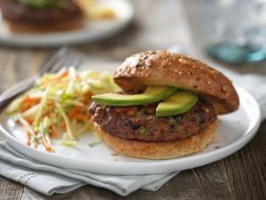 beef and black bean burgers recipe image