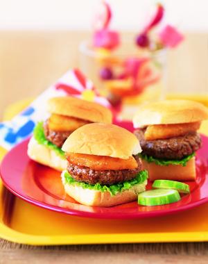 sweet hawaiian mini-burgers recipe image