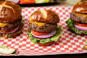 zesty barbecue cheeseburgers recipe image