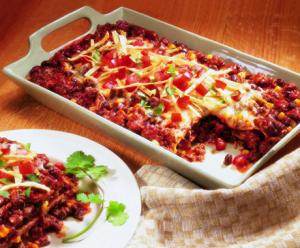 beefy mexican lasagna recipe image