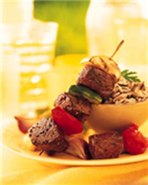 dijon-wine steak kabobs recipe image