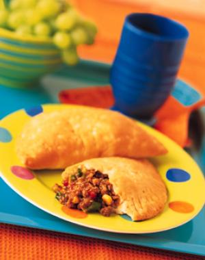 beef taco and cheese pockets recipe image
