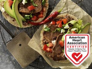 beef steak and black bean soft tacos recipe image