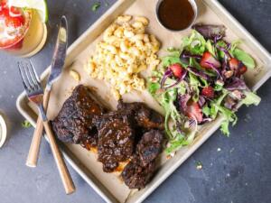 country style bourbon BBQ short ribs recipe image