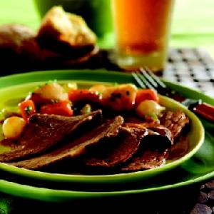 irish-inspired beef pot roast and vegetables recipe image