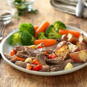 tangy pressure cooker beef roast recipe image