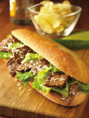 caesar steak sandwiches recipe image