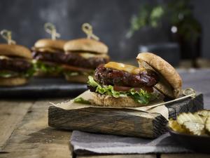 beef jerky burger sliders recipe image