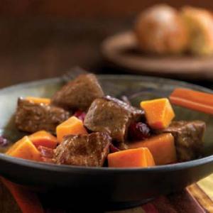 autumn beef cider stew recipe image