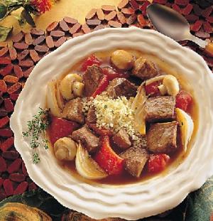 savory beef stew with roasted vegetables recipe image