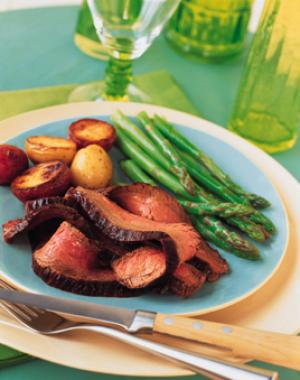 chipotle-marinated beef flank steak recipe image