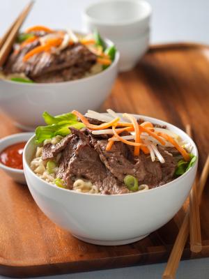 beef ramen noodle bowl recipe image