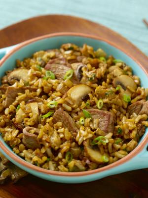 steppin up beef fried rice recipe image