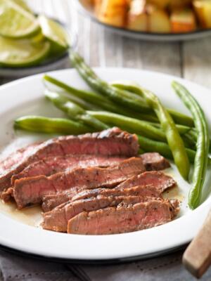 tangy lime grilled top round steak recipe image