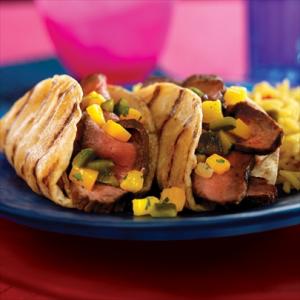 smoked tri-tip street tacos recipe image