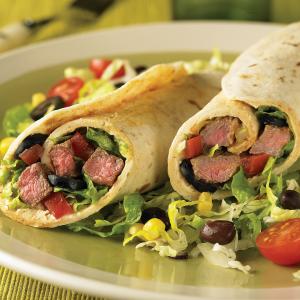 beef taco wraps recipe image